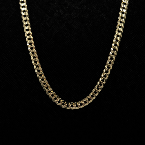 Concave Curb Chain - 6mm - 10kt Yellow Gold