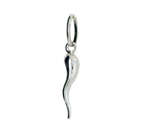 10kt White Gold Horn Charm