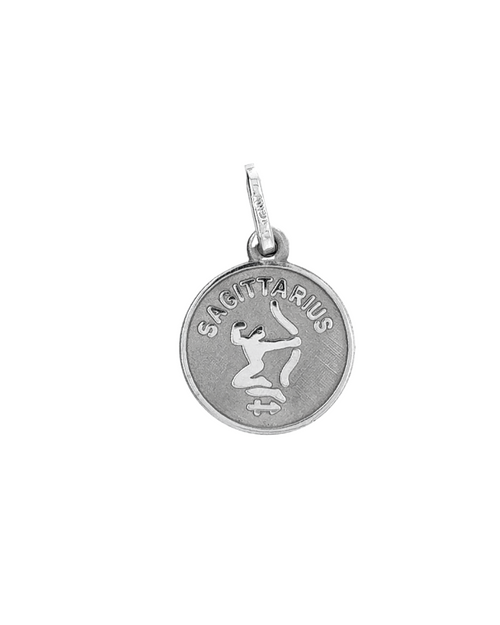 10kt White Gold Sagittarius Charm
