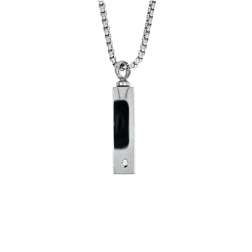 Italgem Stainless Steel Urn Pendant Necklace