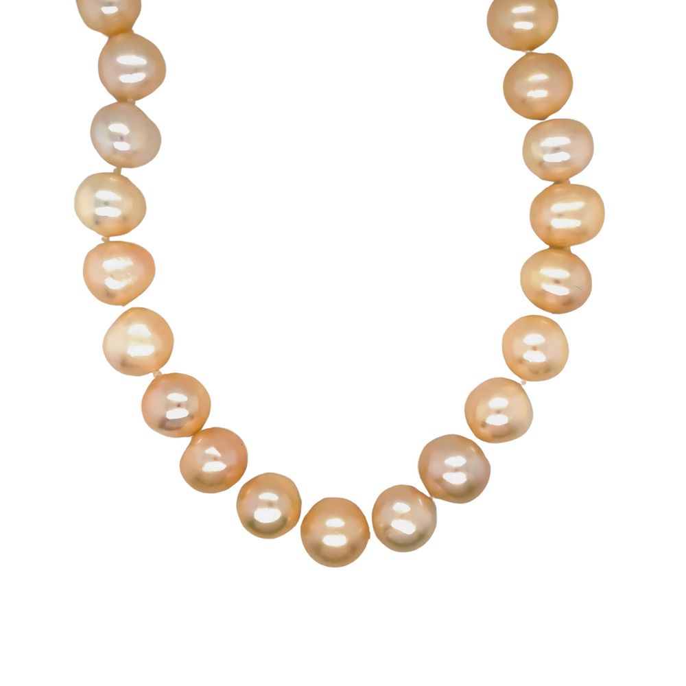 14K Yellow Gold Freshwater Pearl Necklace