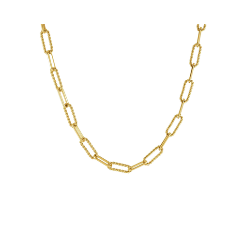 Italgem Stainless Steel Gold Plated Necklace