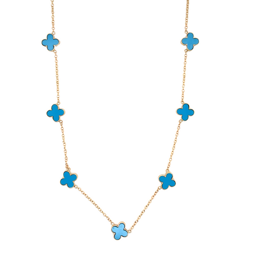 14kt Yellow Gold Four Leaf Clover