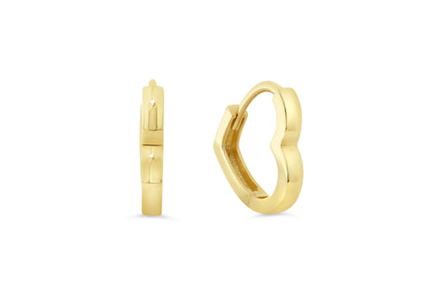 10kt Yellow Gold Heart Shape Earrings