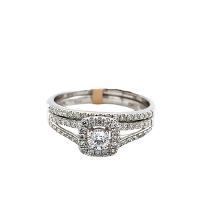 10kt White Gold Diamond Ring set