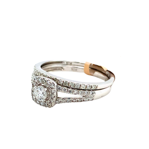 10kt White Gold Diamond Ring set