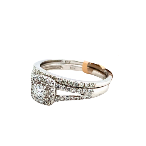 10kt White Gold Diamond Ring set