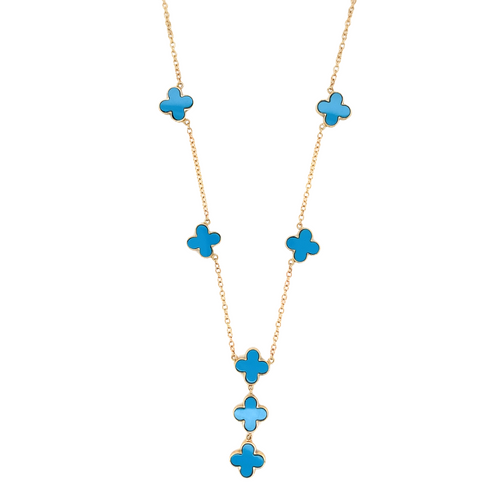 14kt Yellow Gold Four Leaf Clover