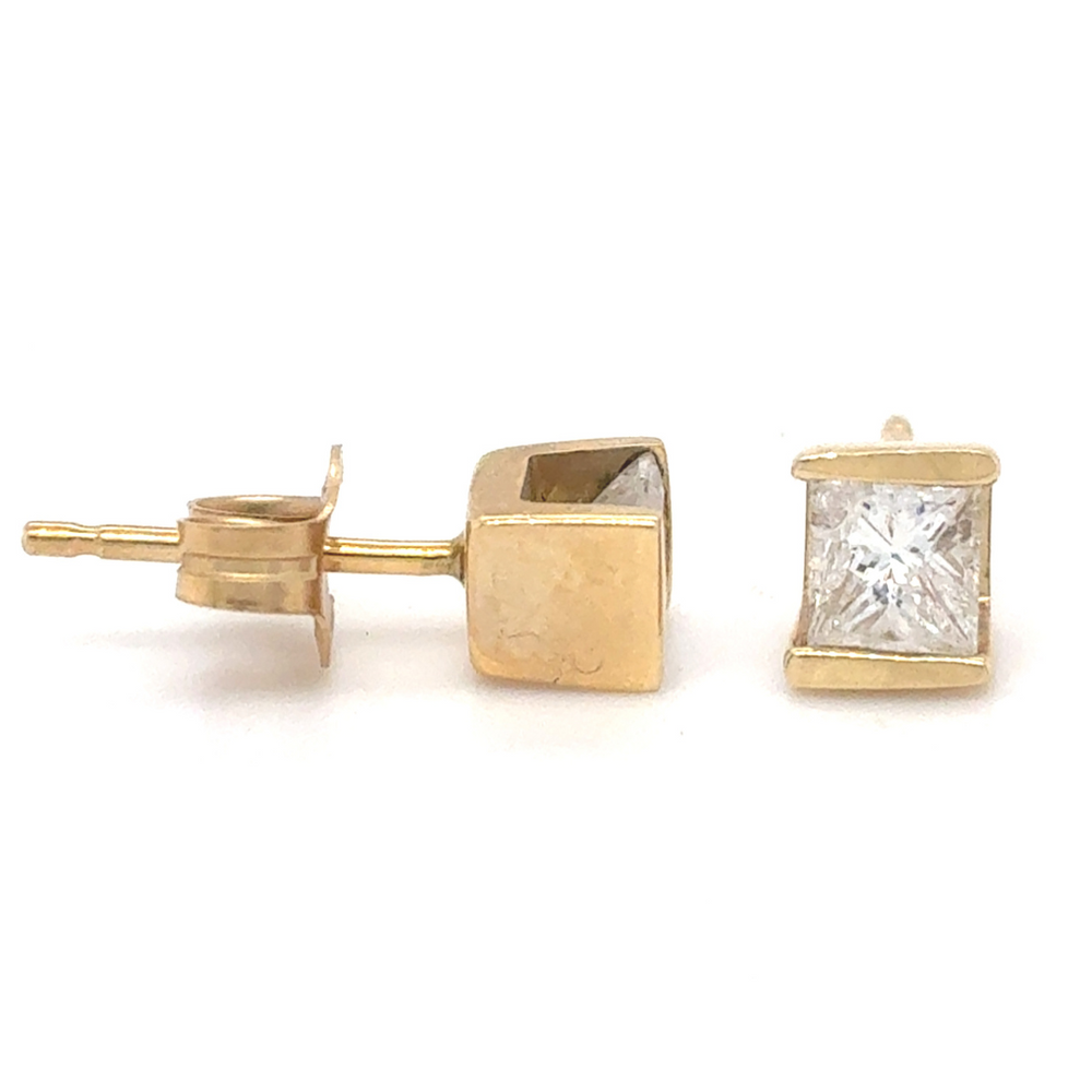 14kt Yellow Gold .50ct Diamond Stud Earring