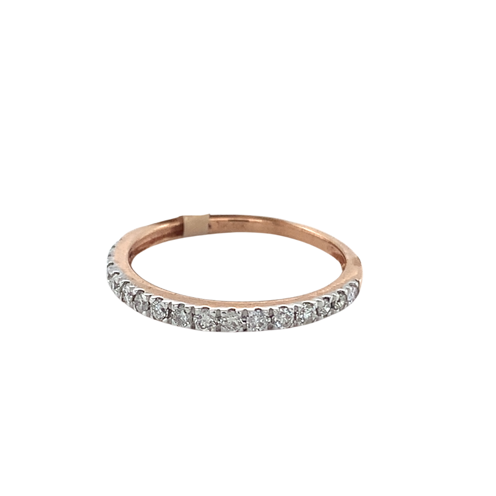 14kt Rose Gold Diamond Band