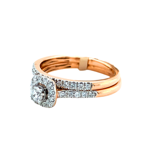 14kt Rose Gold Diamond Ring set