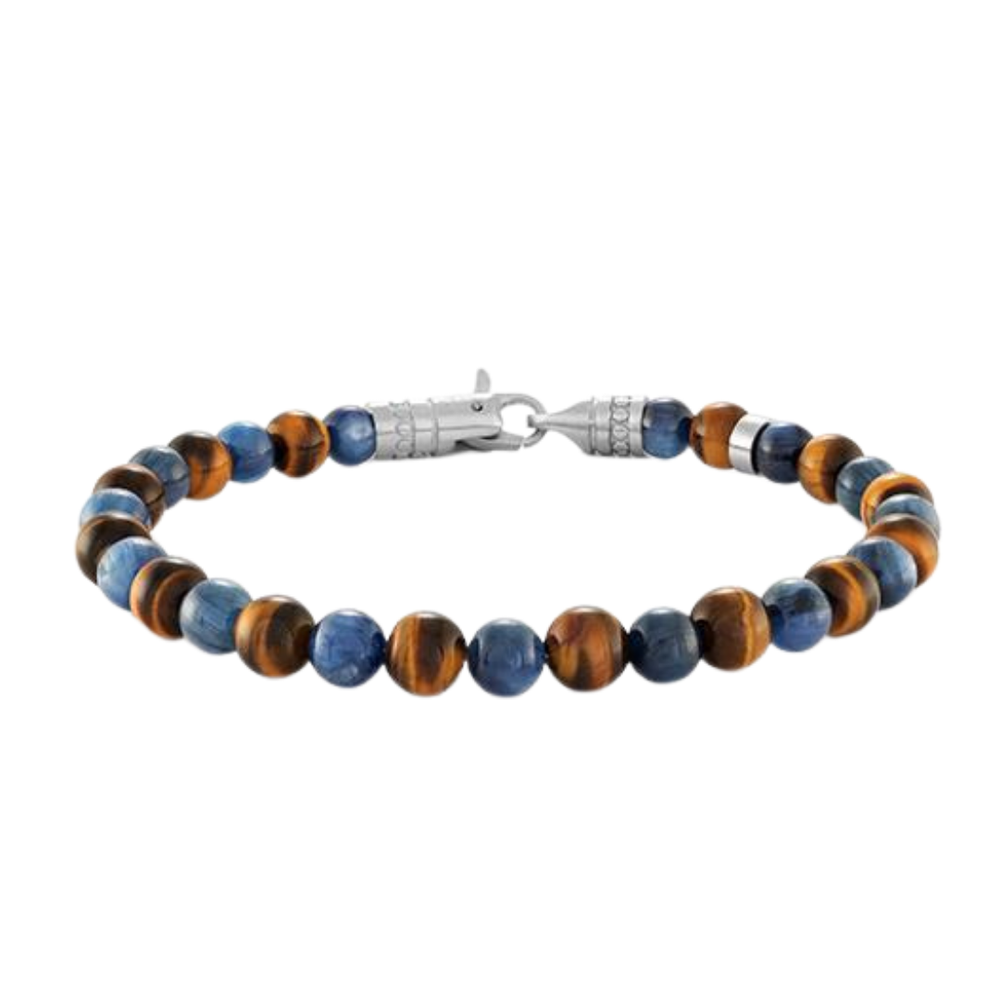 Italgem Stainless Steel Beads Bracelet 7.7''