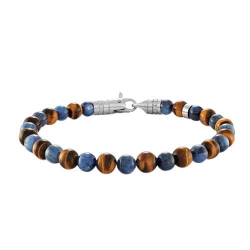 Italgem Stainless Steel Beads Bracelet 7.7''