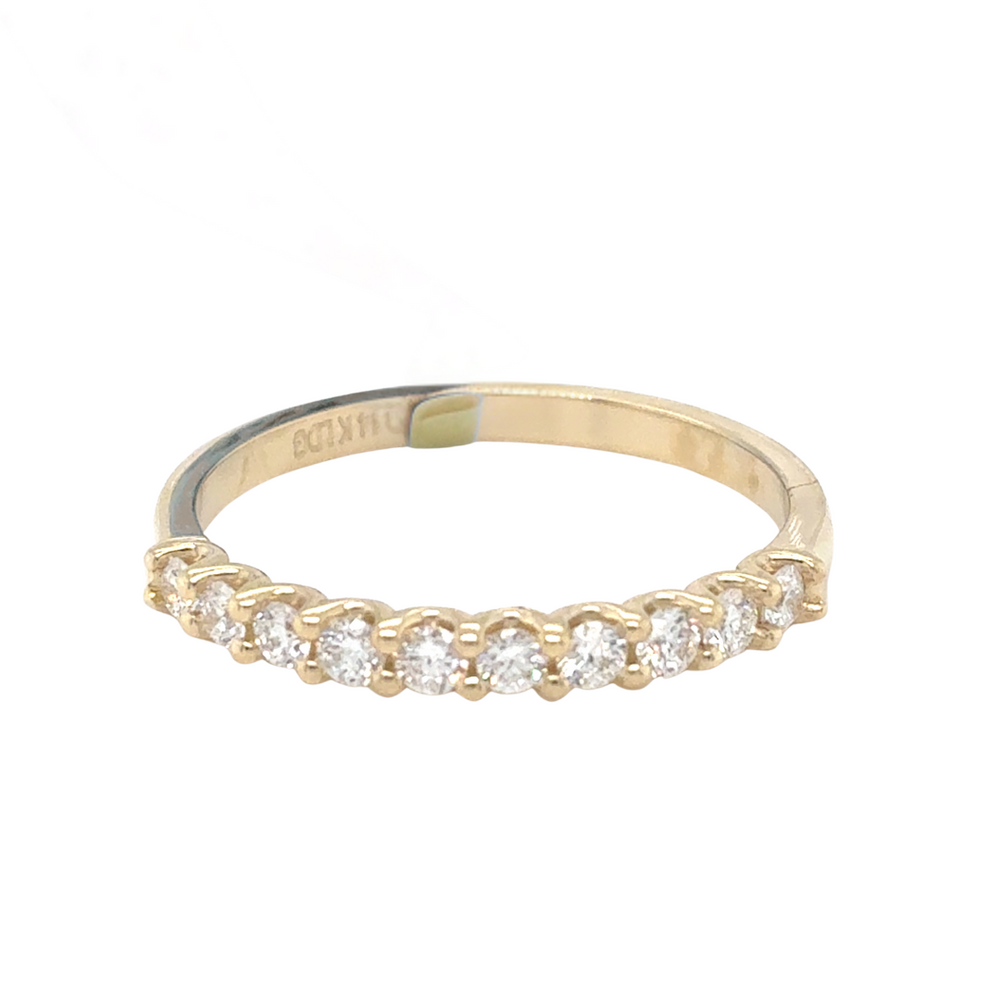 14kt Yellow Gold .70ct Lab Grown Diamond Band