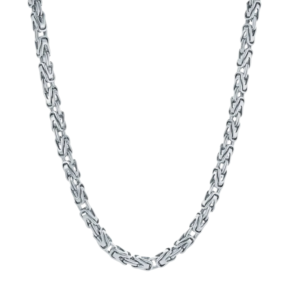 Italgem Stainless Steel King Link Necklace 24''