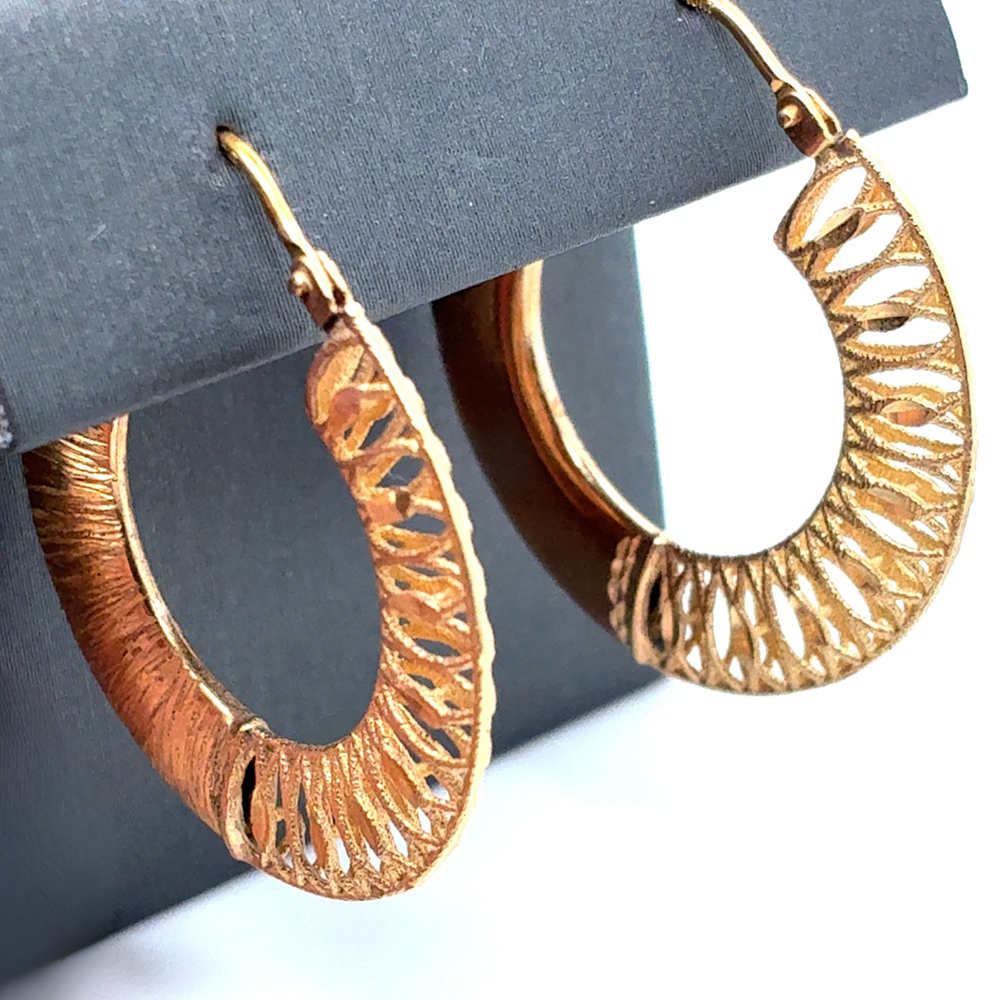 10kt Yellow Gold Hoops