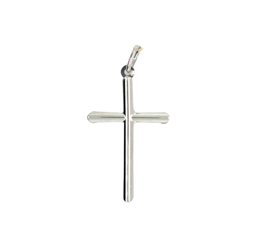 10kt White Gold Cross Charm