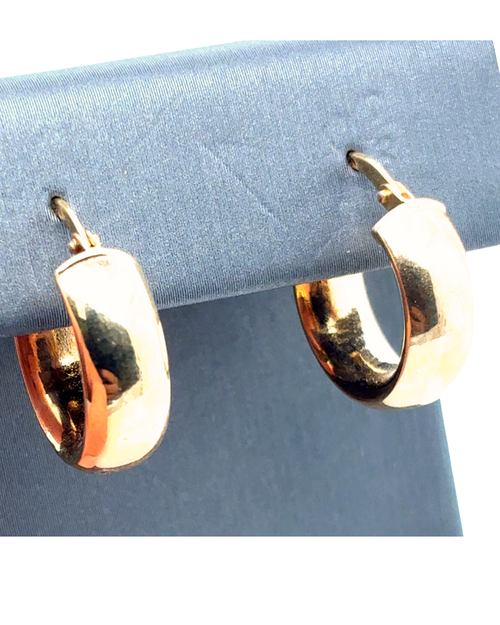 14kt Yellow Gold Fancy Hoop 18mm Earrings