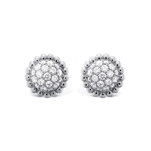 Sterling Silver .70TW Lab Grown Round Brilliant Fancy Stud Earrings