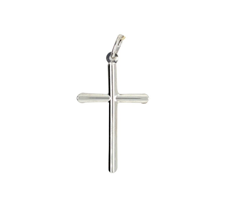10kt White Gold Cross Charm