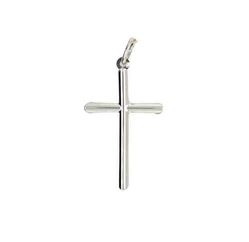 10kt White Gold Cross Charm