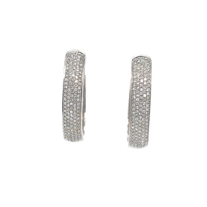 14kt White Gold Diamond Earrings