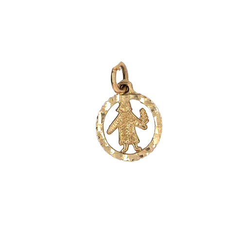 10kt Yellow Gold Virgo Charm