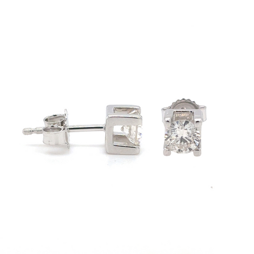 14kt White Gold .50ct Diamond Stud Earring