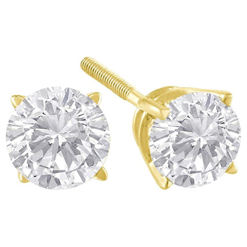 14kt Yellow Gold .34tdw Lab Grown Diamond Earrings
