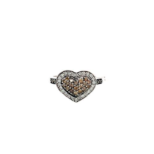 10kt White Gold .51 tw Diamond Ring