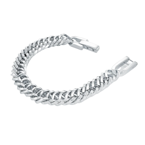 Italgem Stainless Steel Double Curb Bracelet