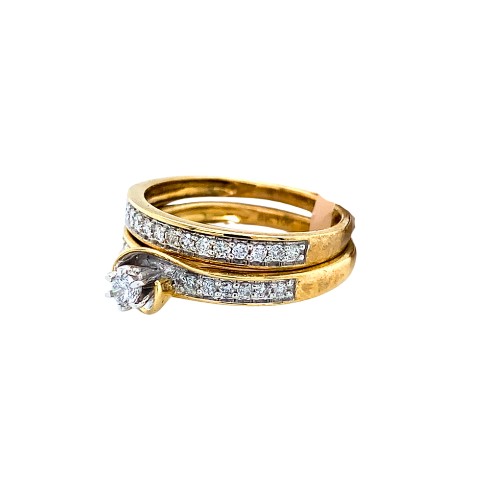10kt Yellow Gold Diamond Ring set