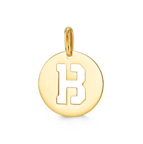10kt Yellow Gold 'B' Initial Charm