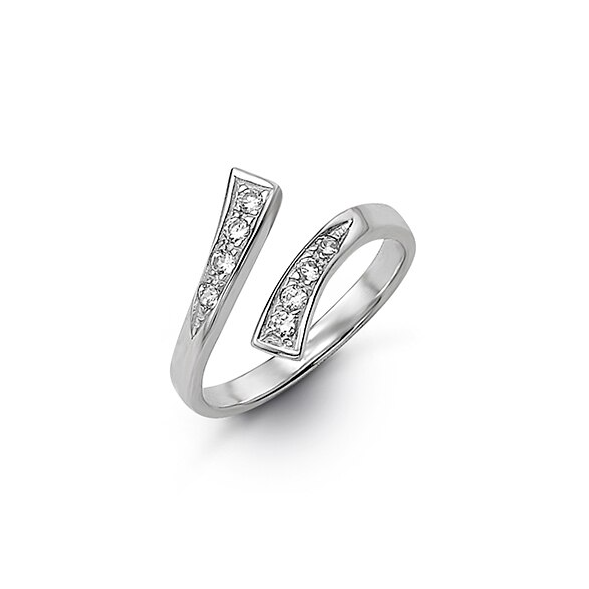 10kt White Gold Bypass Toe Ring