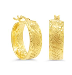 10K Yellow Gold Hoop Earrings