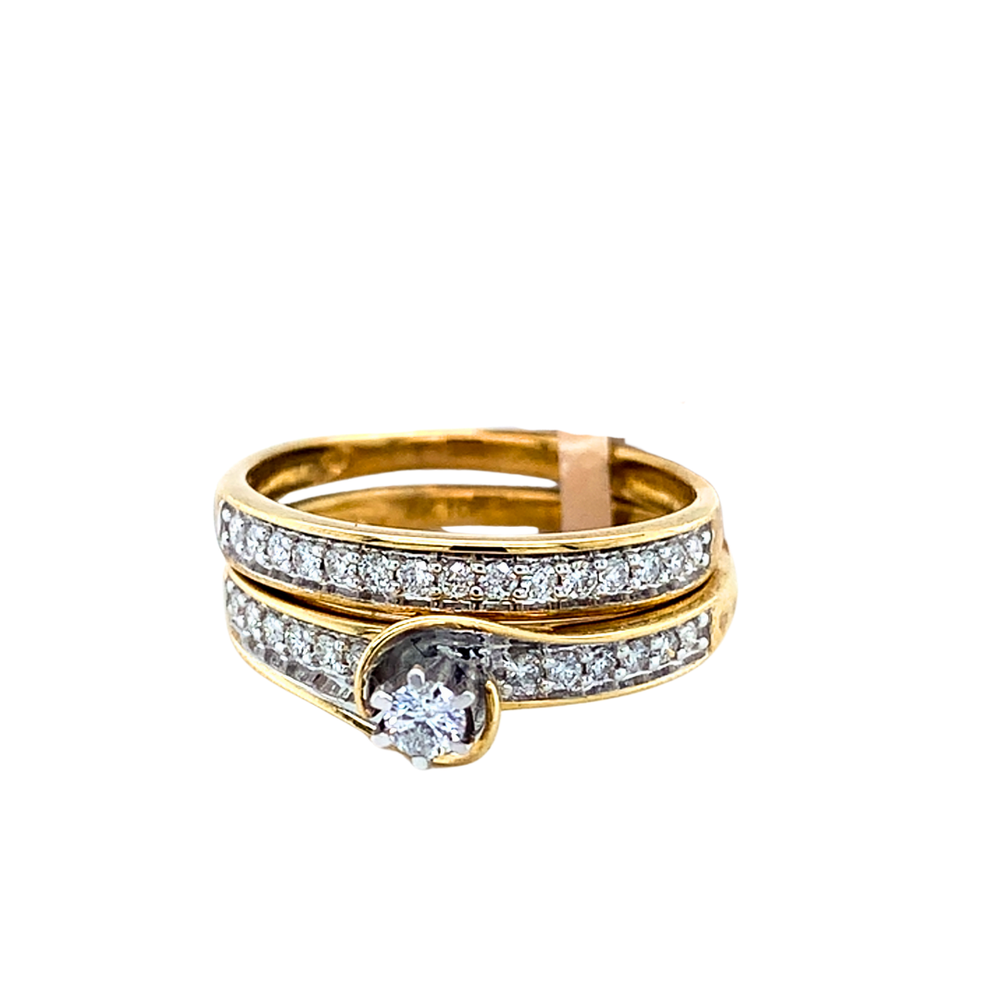 10kt Yellow Gold Diamond Ring set