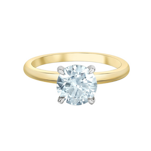 The Soft Knife Edge Solitaire - Customizable Lab Grown Diamond Engagement Ring