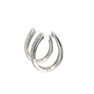 14kt White Gold Diamond Earrings