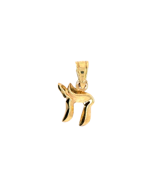 10kt Yellow Gold Chai Charm