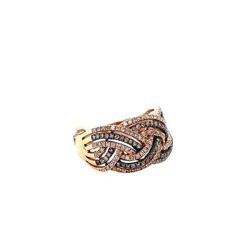 10kt Rose Gold .75 tw Diamond Ring