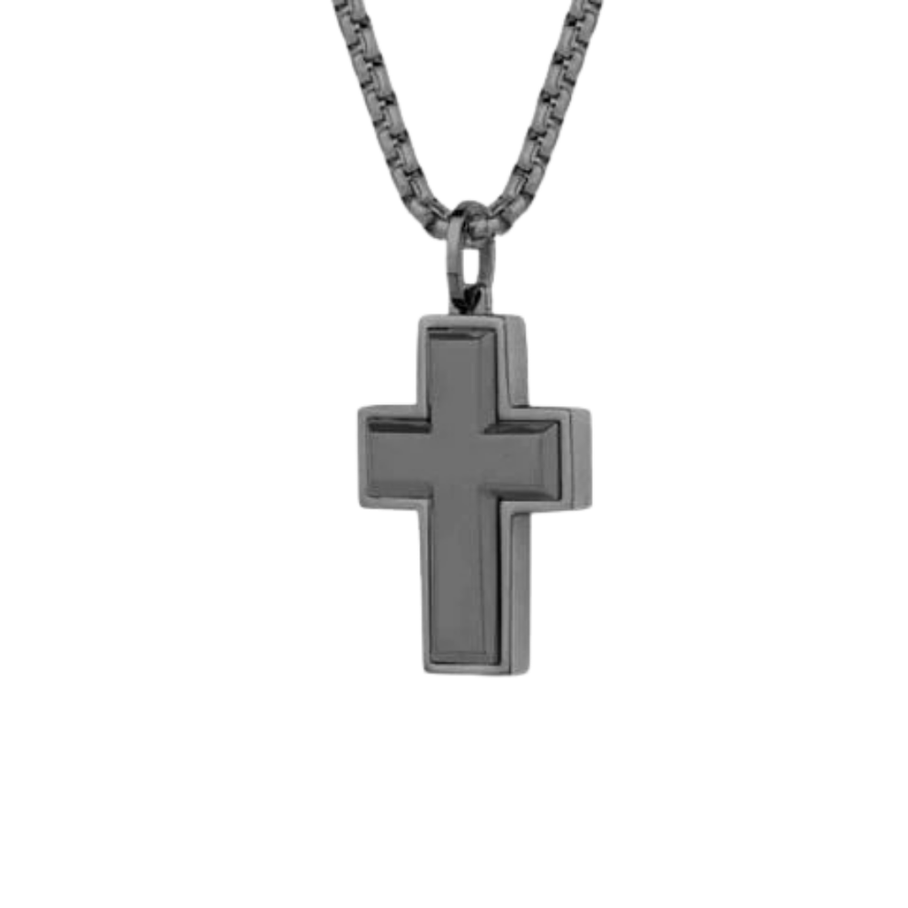 Italgem Stainless Steel Cross Necklace