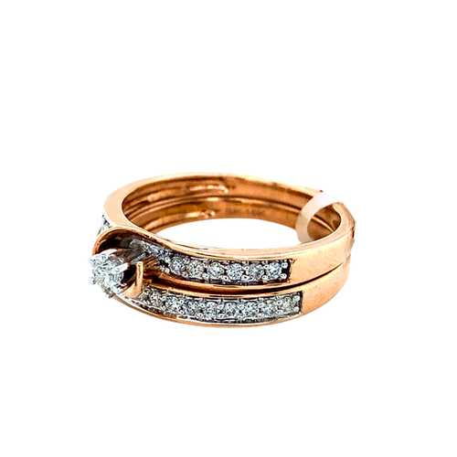 10kt Rose Gold Diamond Ring set