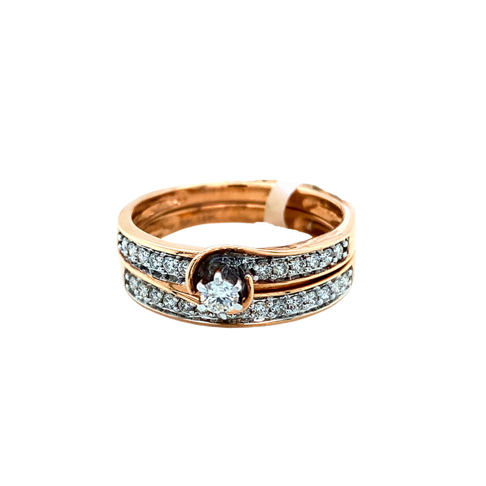 10kt Rose Gold Diamond Ring set
