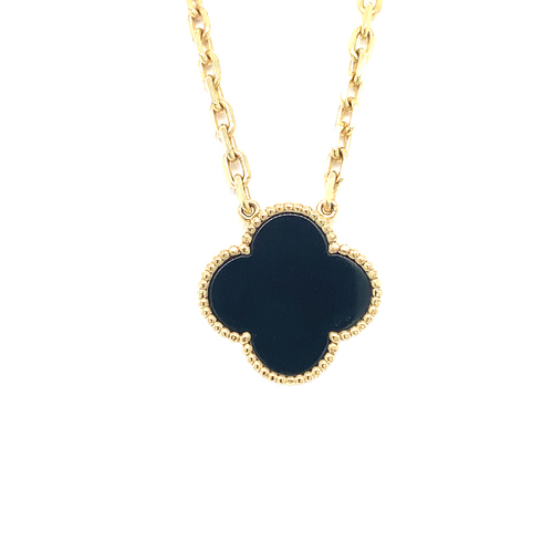 10kt Yellow Gold Four Leaf Clover Pendant