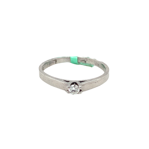 Sterling Silver Fancy Ring with Diamond