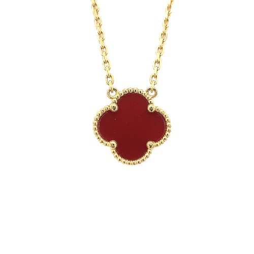 10kt Yellow Gold Four Leaf Clover Pendant