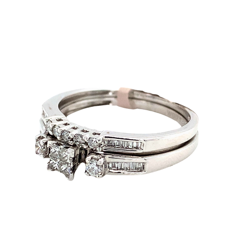 10kt White Gold Diamond Ring set