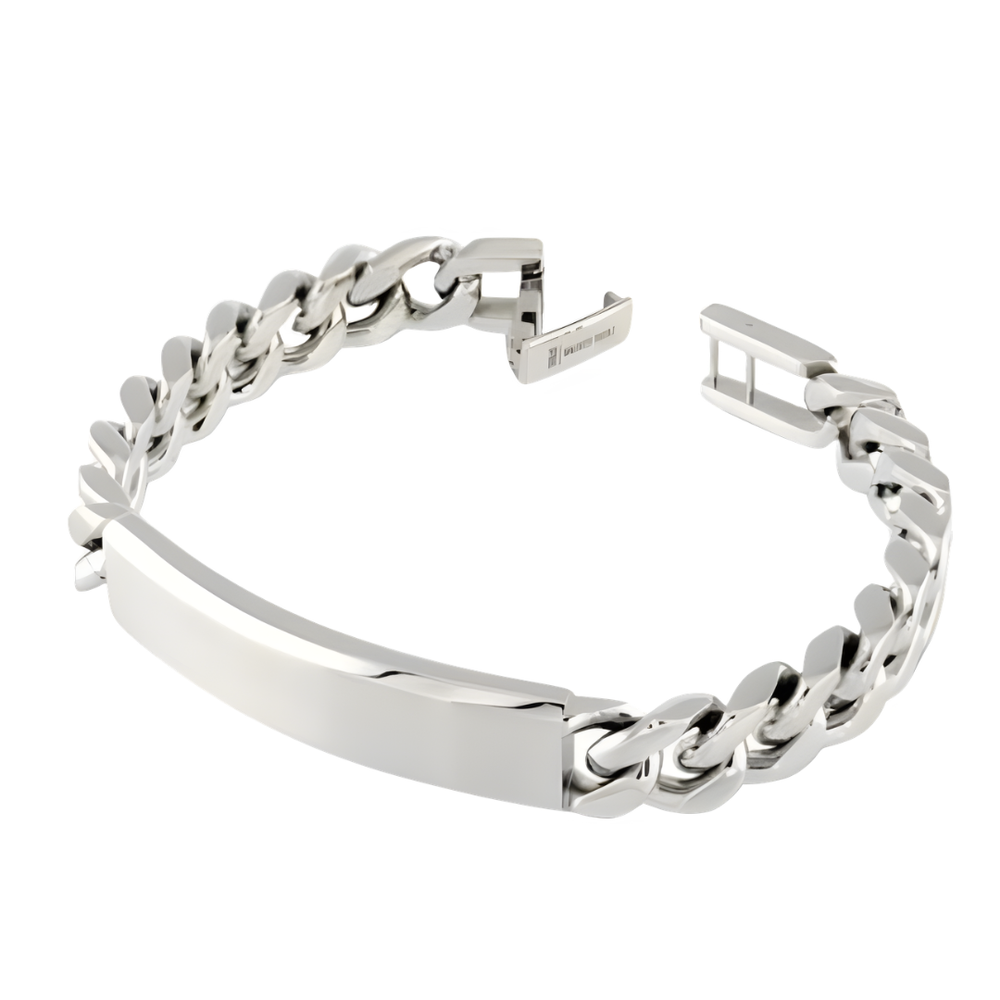 Italgem Stainless Steel Curb Bracelet