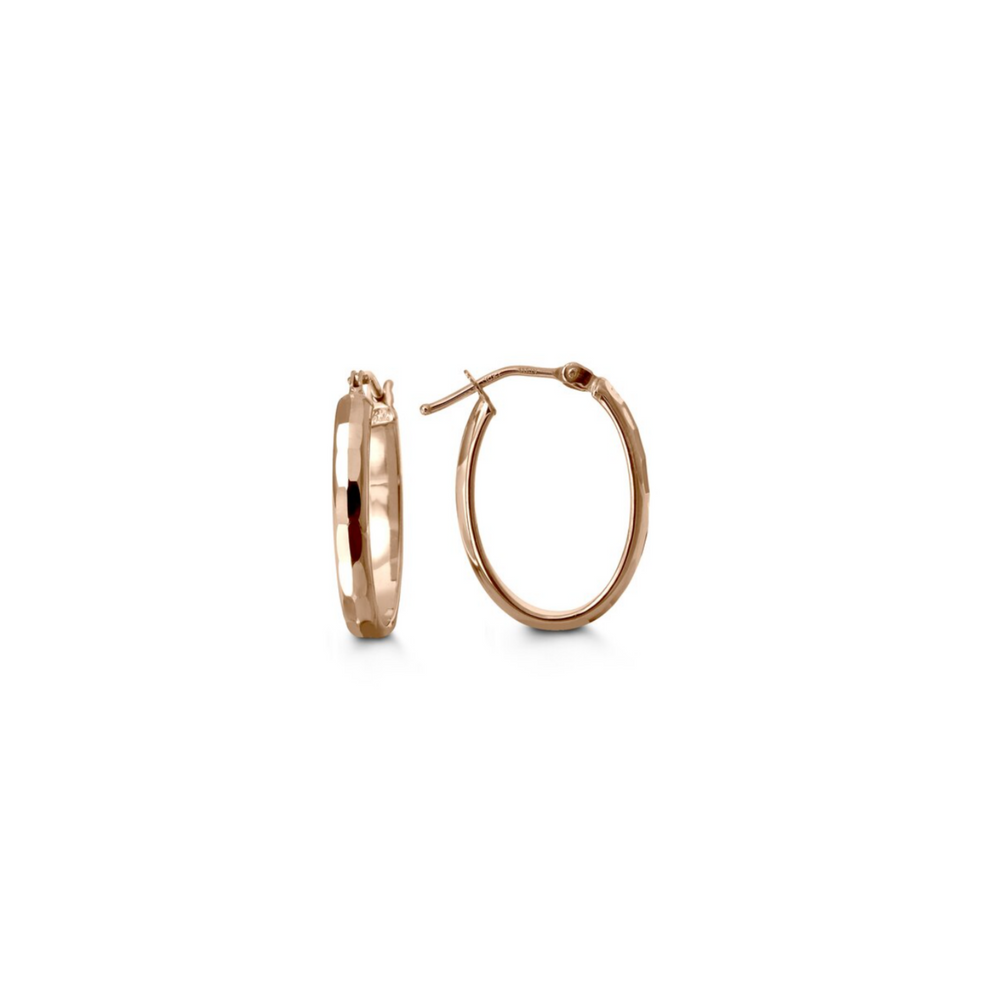 10kt Rose Gold Hoop Earrings