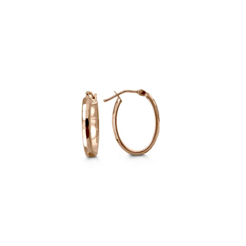 10kt Rose Gold Hoop Earrings